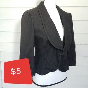Pierre Cardin Black One Button Jacket, sz. S